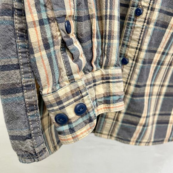Vintage LL Bean Mens Plaid Button Down Shirt Large Tall Vintage Plaid Mens Shirt - Picture 6 of 15